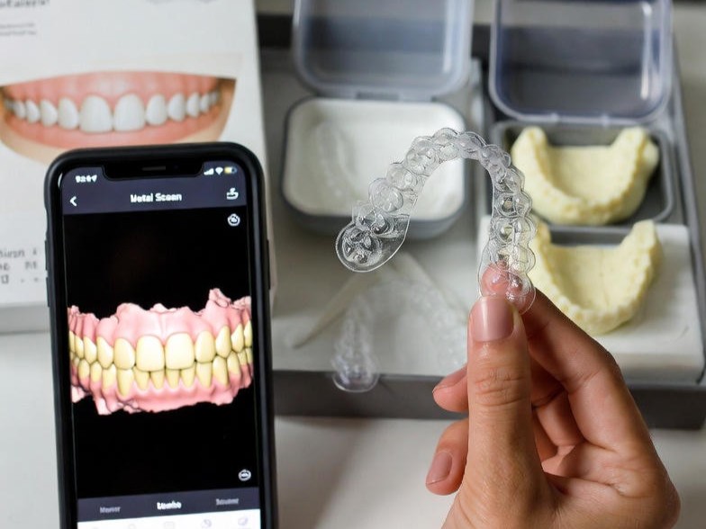 線上隱形箍牙服務示意